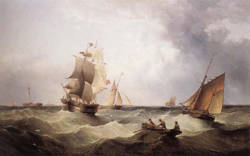 John ward of hull The Barque Columbia oil painting image
